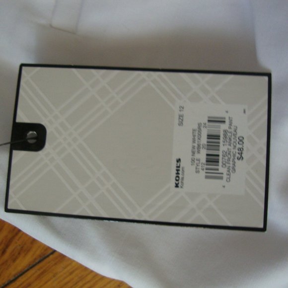 Dana Buchman White Ankle Pants Size 12 NWT - Picture 5 of 8